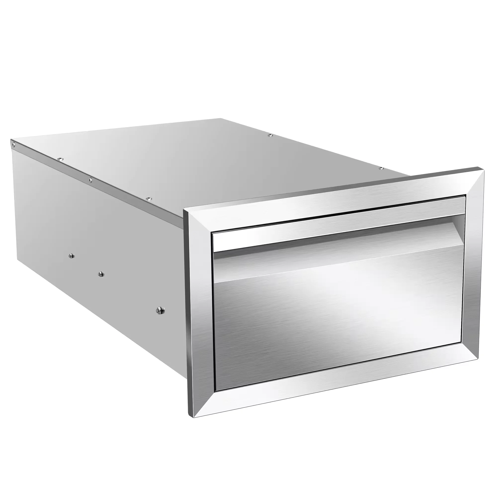 Outdoor Kitchen Stainless Steel Outdoor Bbq Kitchen Drawer Channel Single Drawer With Drawers for Kitchens