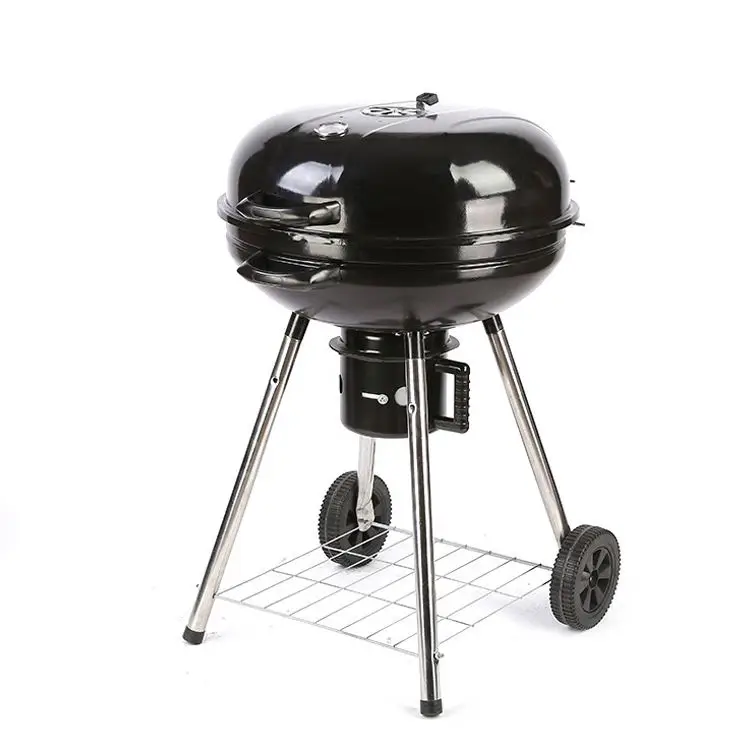 Black 22 inch garden kettle outdoor charcoal barbecue bbq grill