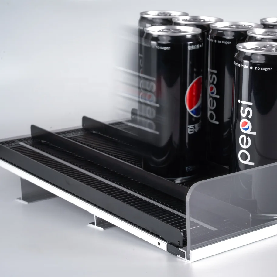 Beverage shelf pusher gravity roller with stock conveyor roller ball transfer bearing shelf gravity feed roller