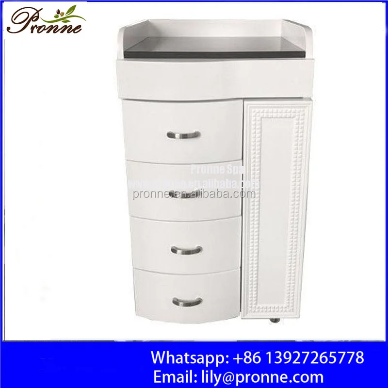 2022 hot sale rolling marble top salon trolley cart with drawer/spa trolley