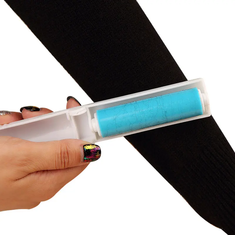 Portable Foldable Lint Rollers Pet Hair Remover Clothes Dust Brush for Cleaning