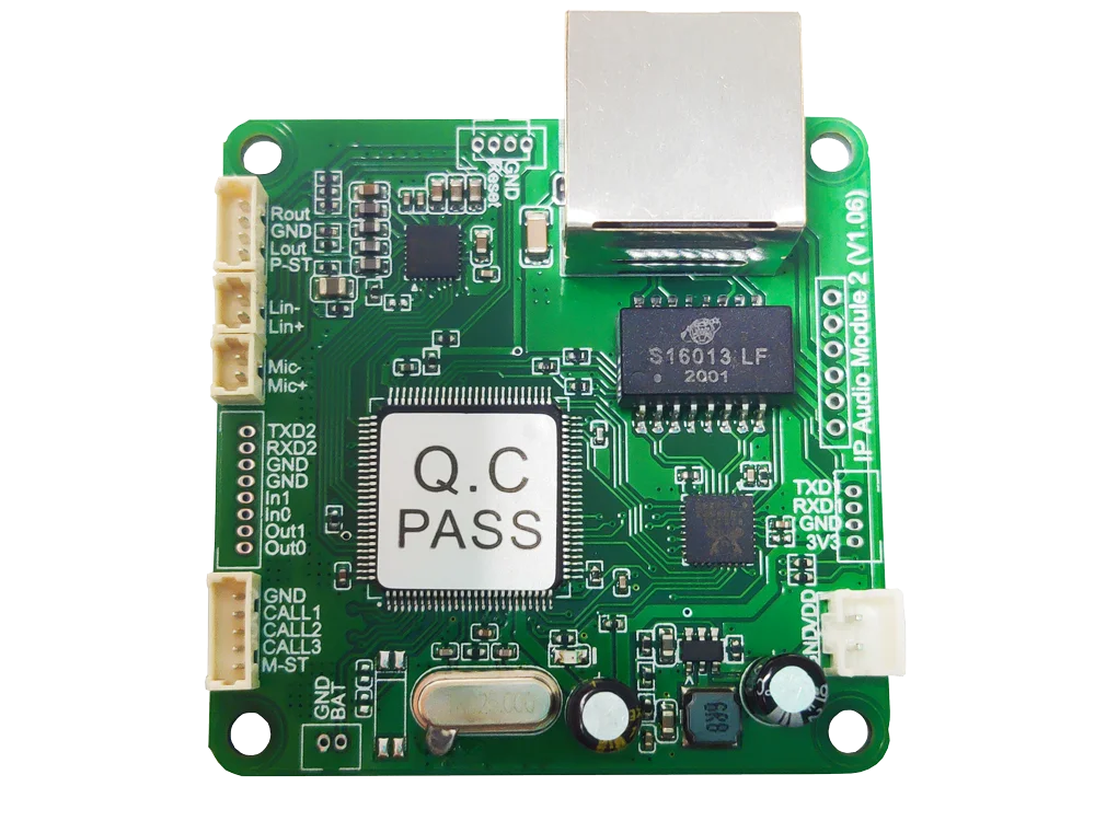 SINREY SIP2101V digital broadcasting and two-way intercom SIP2101T PCB  module wide voltage DC 4.7~16V, support OEM