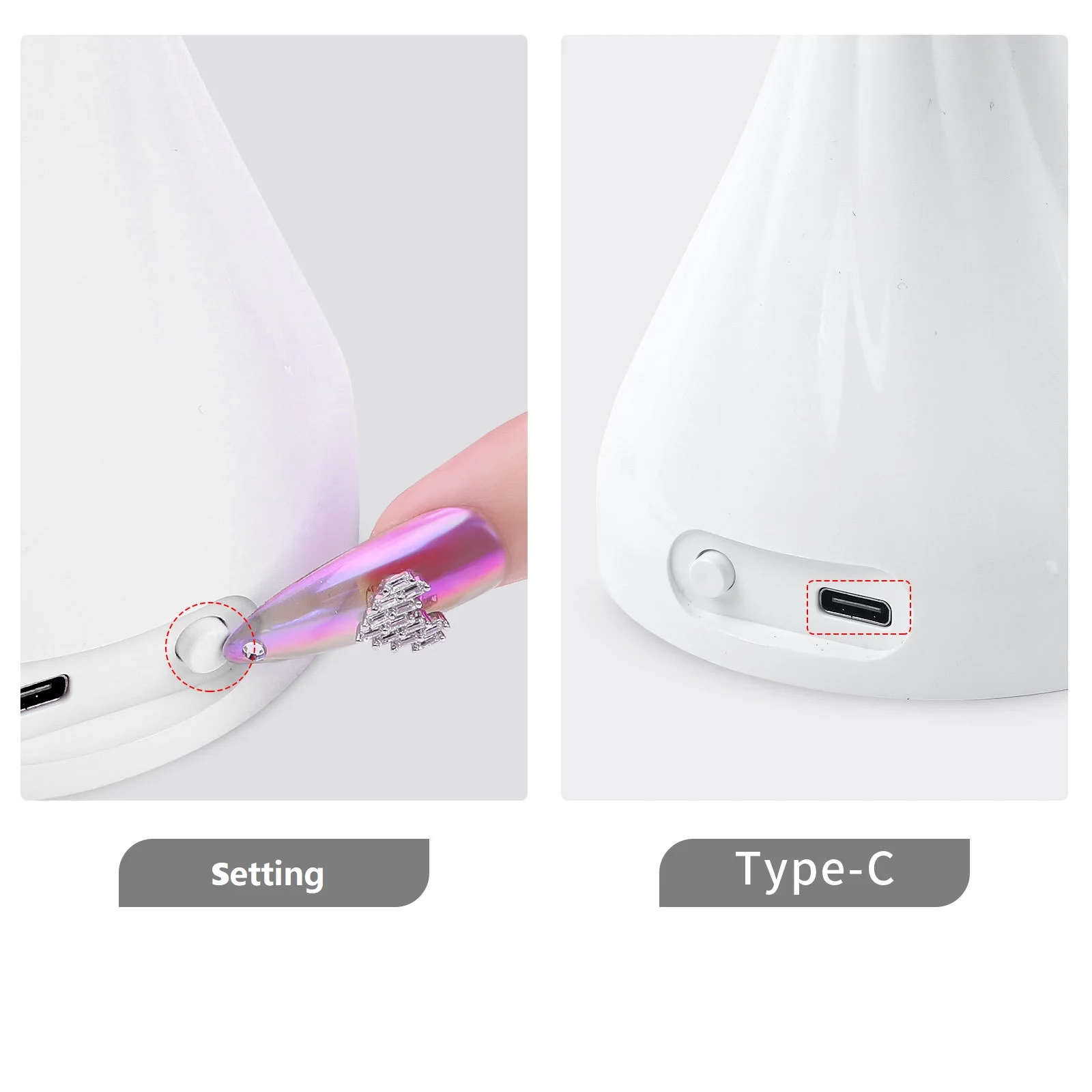 Оптовая продажа профессиональная сушилка для маникюрного салона Настольная лампа гель-лака в форме розы портативная мини-УФ Светодиодная ногтей