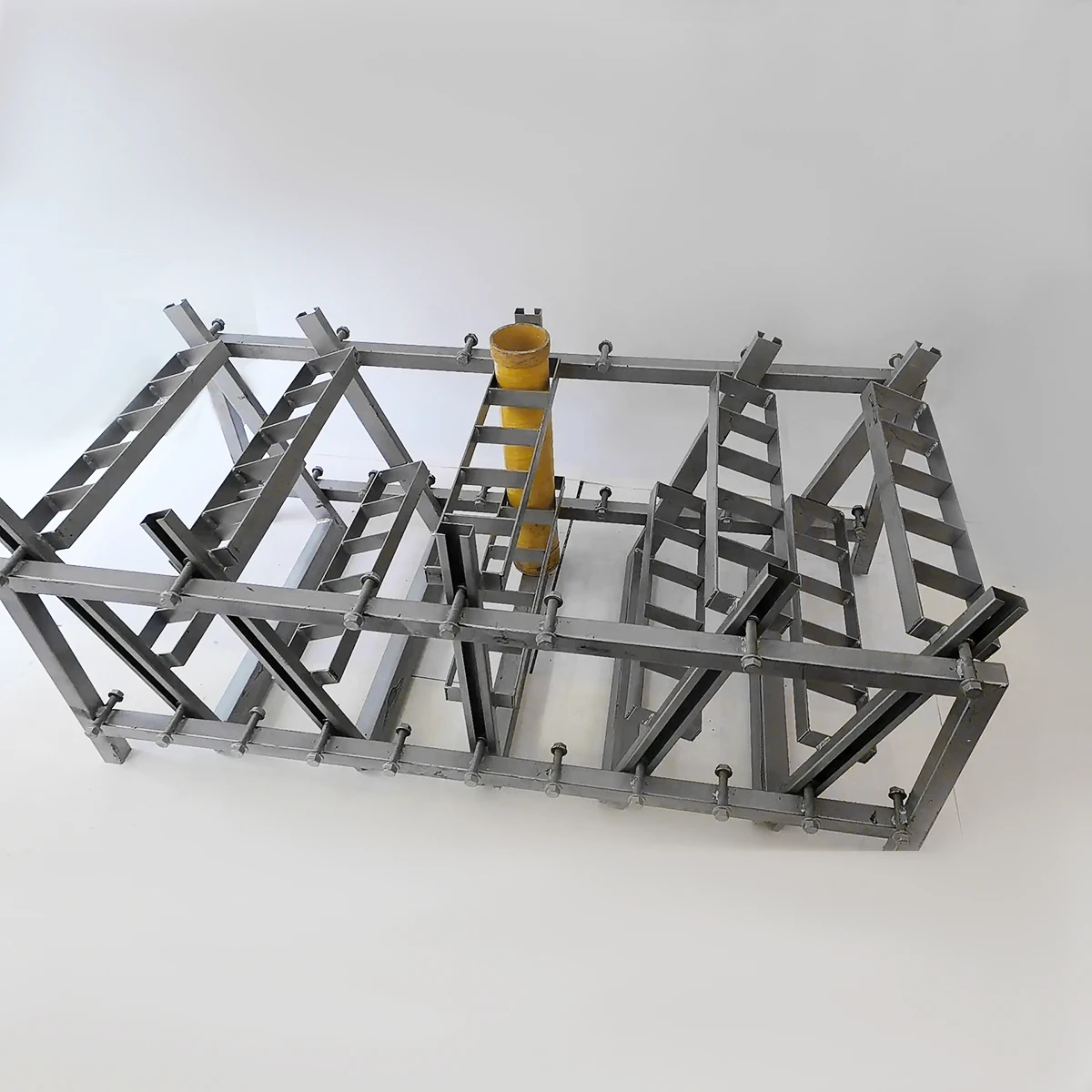Aluminium Metal Display Fireworks Rack Adjustable Fireworks Fiberglass Mortar Tube Rack For Fireworks Shows