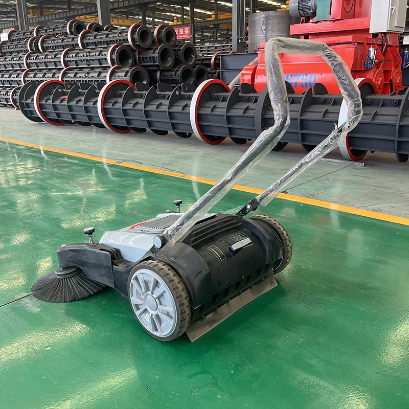 STERLL S1 mini hand push sweeper with 2 brooms smooth part coordination easy to installation and operate