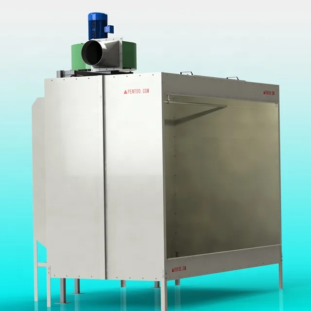 Электростатическое порошковое покрытие распыления Руководство одной станции Стенд для металлических деталей