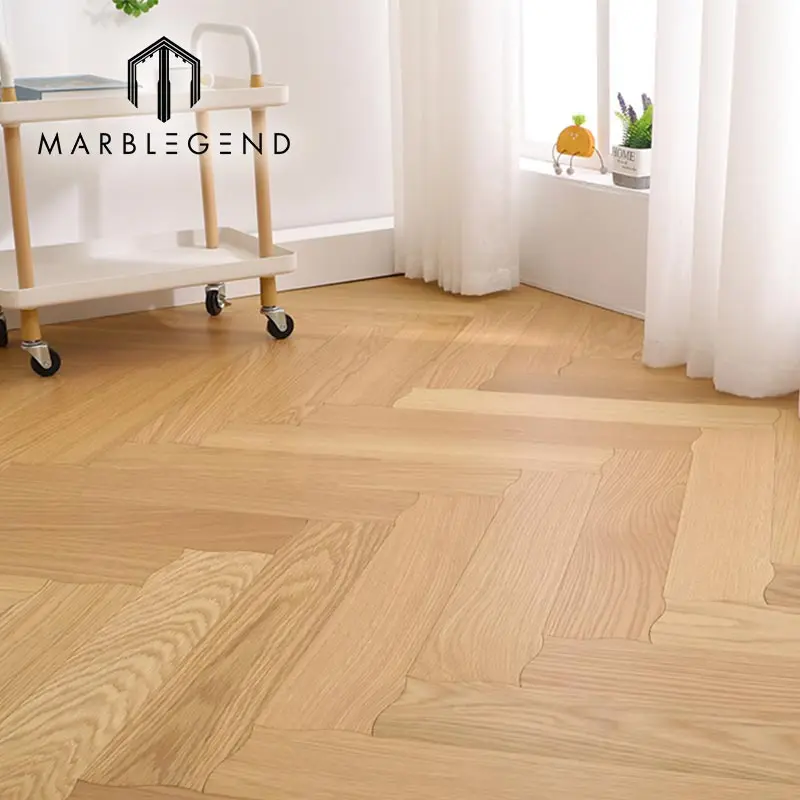 Natural oak solid wood floor smooth matte surface european white oak engineering wood flooring