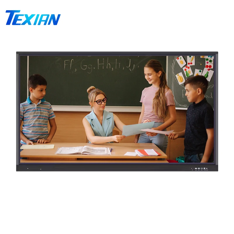65 inch front interface digital whiteboard smart tv 4K hd display prices of teaching meeting interactive whiteboard