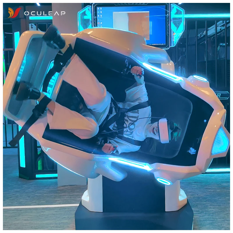 VR Game Machine One Person Commercial Coin And Credit Card Payment Systems 360 VR 9D Flying Simulator VR/AR/MR Equipment Gaming