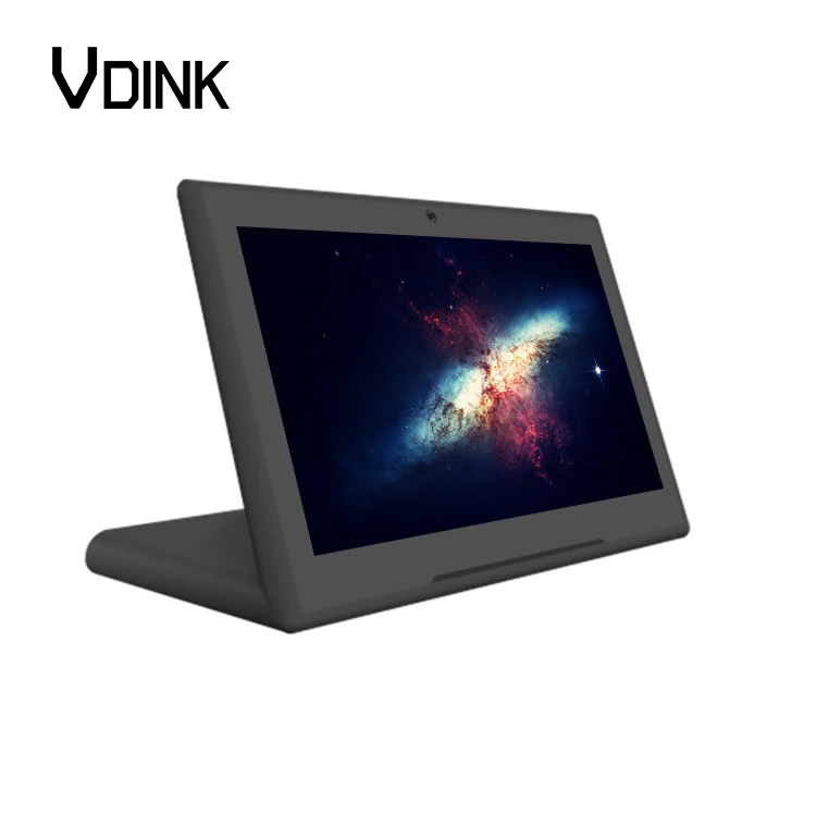 Vdink Portrait Touch Screen L Shape OEM Customer Feedback Evaluator Bank Restaurant Ordering Desktop Android Tablet