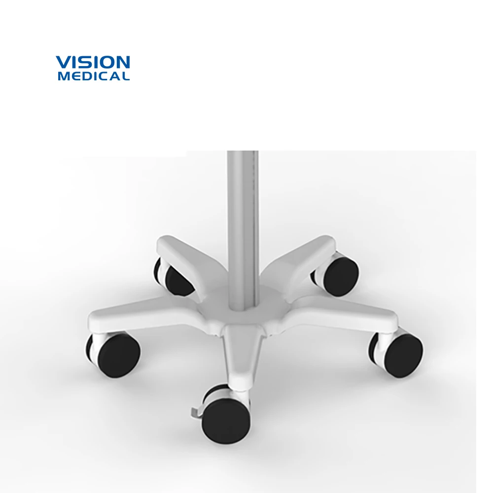 Laptop cart medical trolley vital signs monitor stand computer equipment cart casters hospital furniture ward nursing iv stand