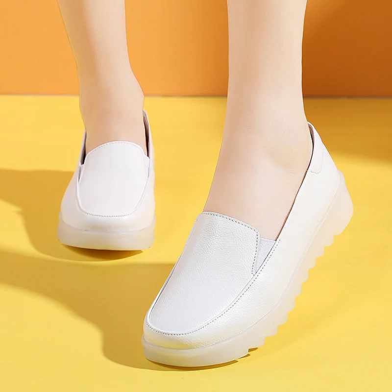  White Nurse Shoes Slip Lady Comfortable Hospital Eva