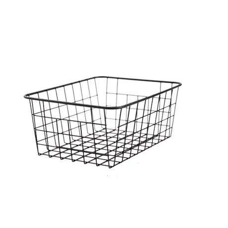 Simple Metal Wire Desktop Storage Basket Kitchen Spice Basket Office Storage Organization
