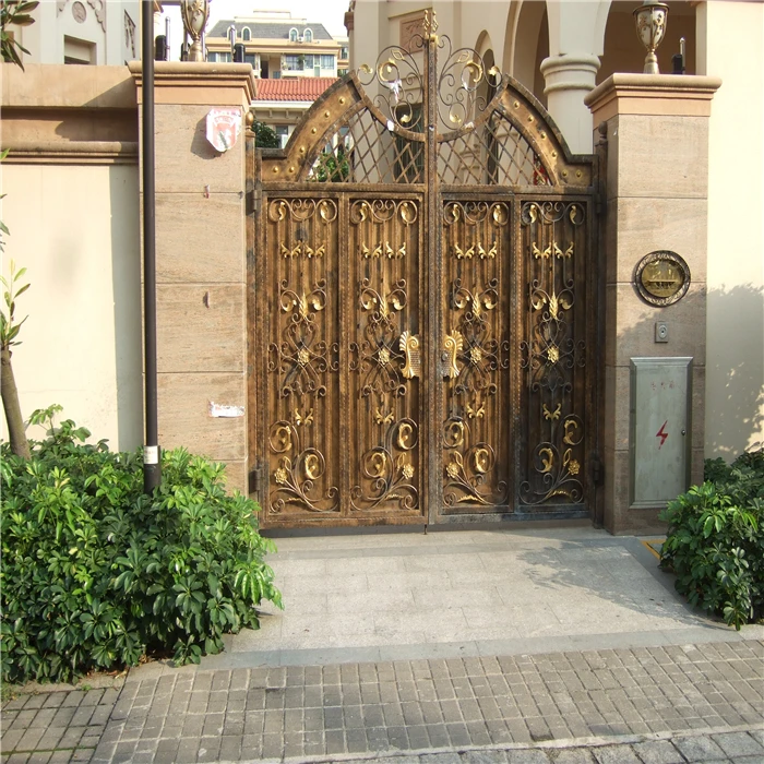 Steel sliding gate supplier driveway gate pictures of wrought iron gates