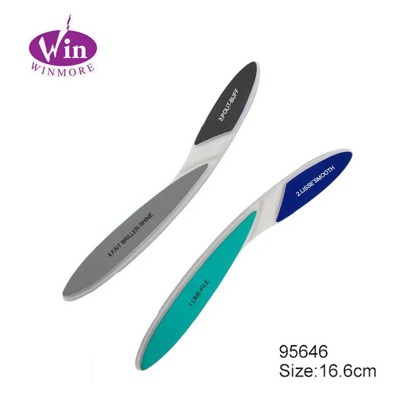 Придание ногтям формы Тип 4 стороны 4 подъездных путей, пилочка для ногтей с пластиковой ручкой