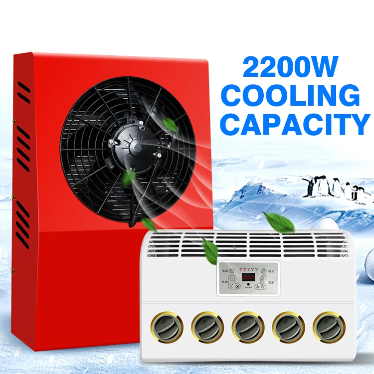 3kw Electric Battery Operated 12v Truck Sleeper Air Conditioner Rear Mounted Split Truck Parking Air Conditioner
