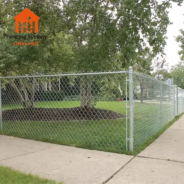 china cheap 8 feet high gi chain link fabric fence fram diamond wire mesh net fencing and accessories cost in kenya