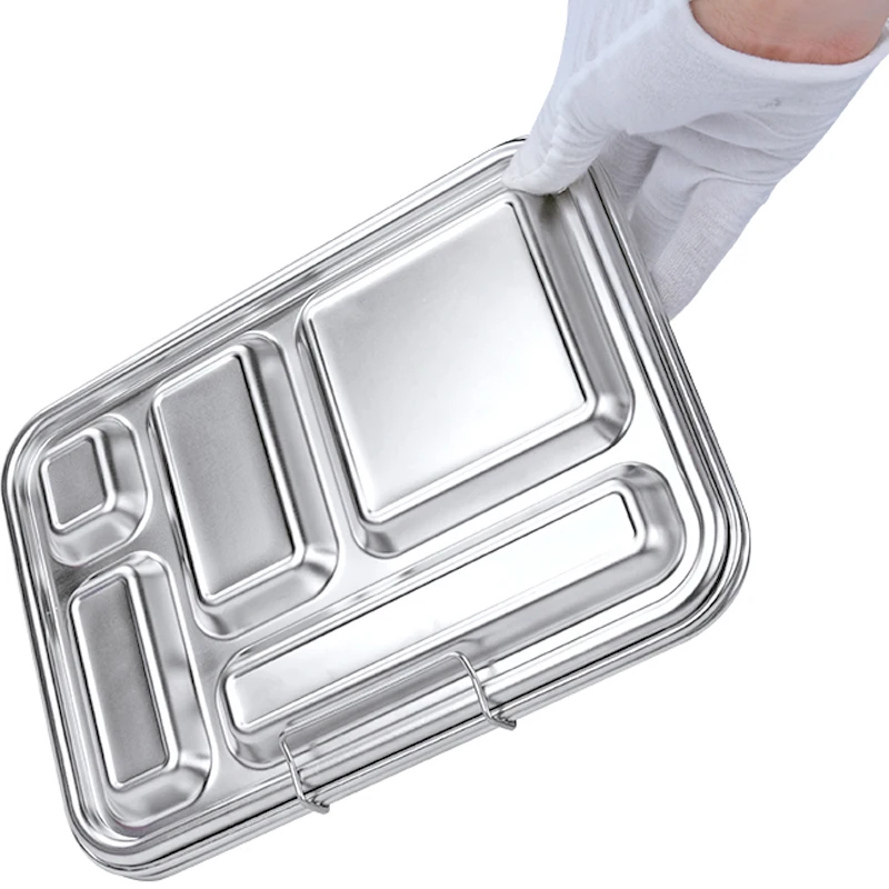Good qualitysale Stainless steel lunch box student bento bowl with lid sealed tiffin stainless steel bento lunch box