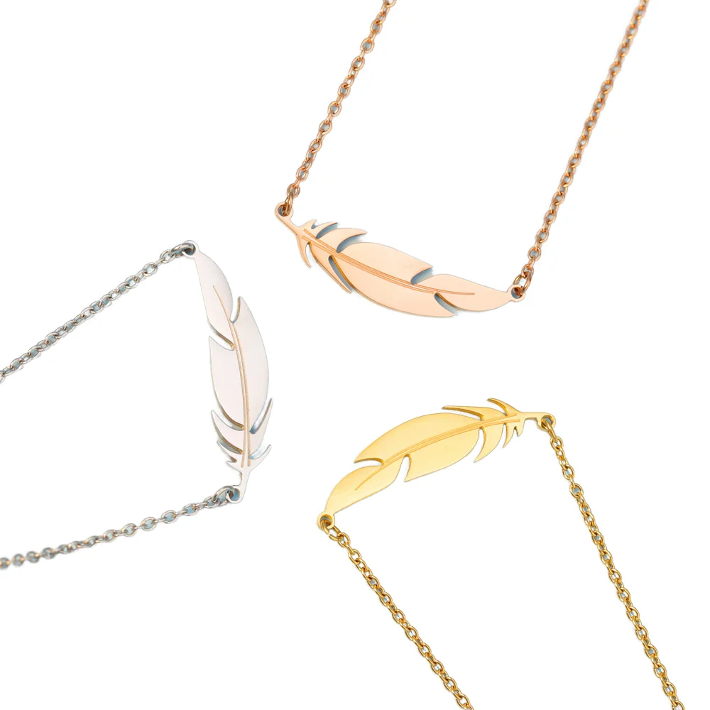 Женское колье из нержавеющей стали 18 карат