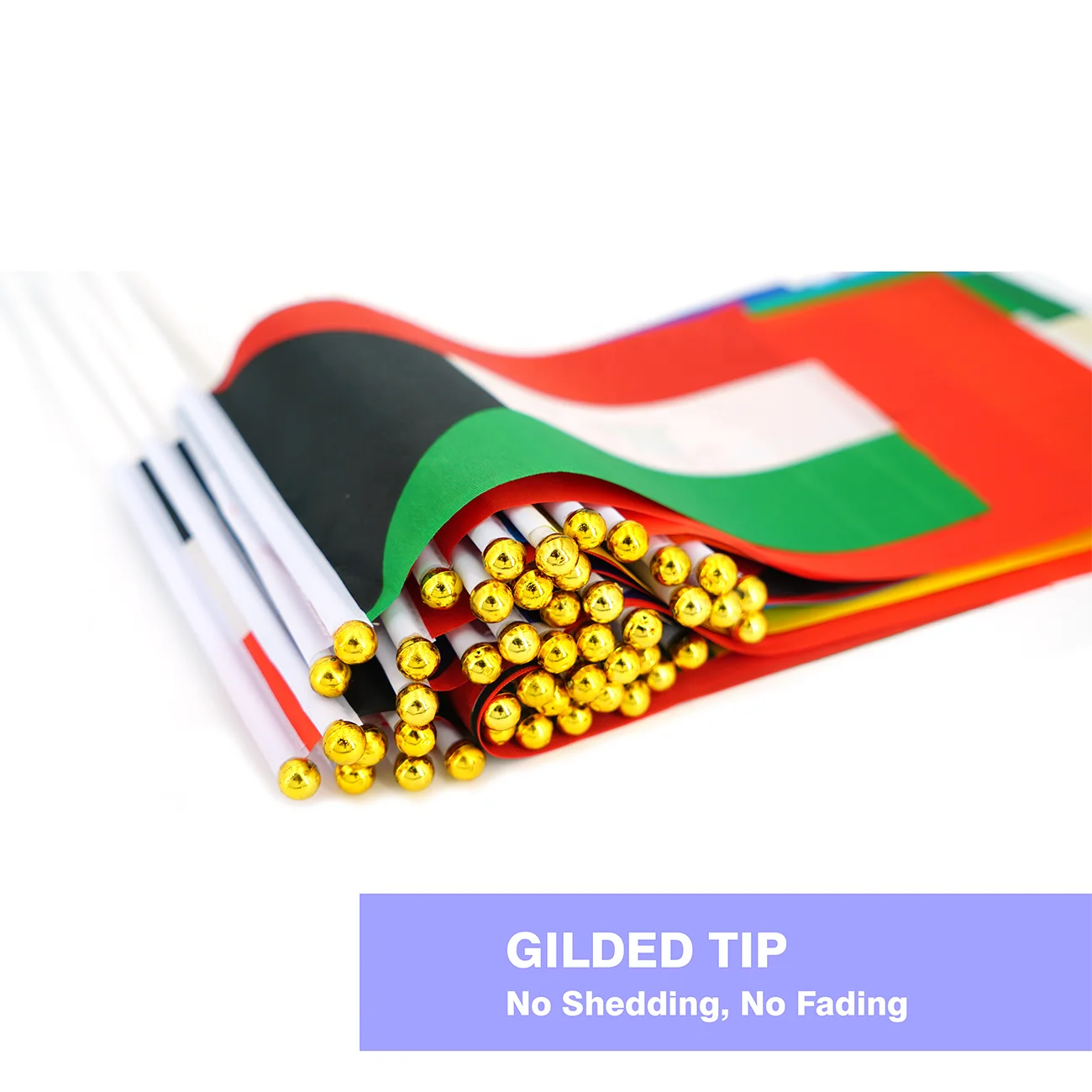 Wholesale custom Hand Flags custom logo Hand Decoration Cheap National Stick Flags