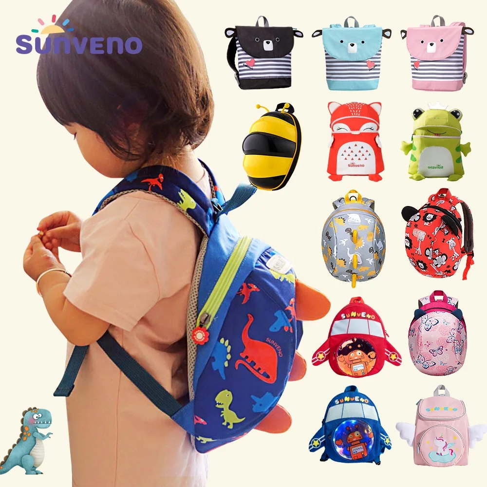 
Sunveno 2020 Kids Backpack Kindergarten Plush 3D Schoolbag Boys Girls Toddler Children Baby Lovely Backpack Children Backpacks 