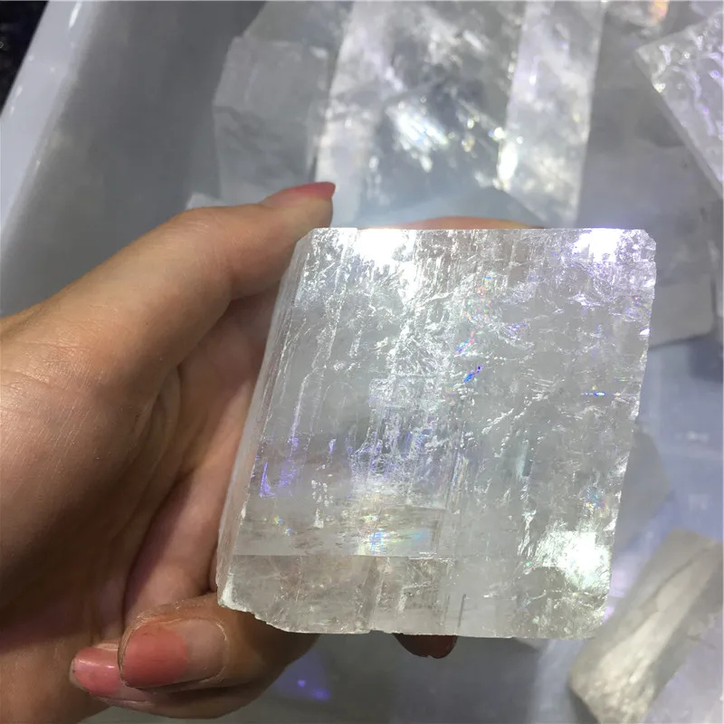 Wholesale Natural Rough quartz Raw Stone White Calcite Crystal