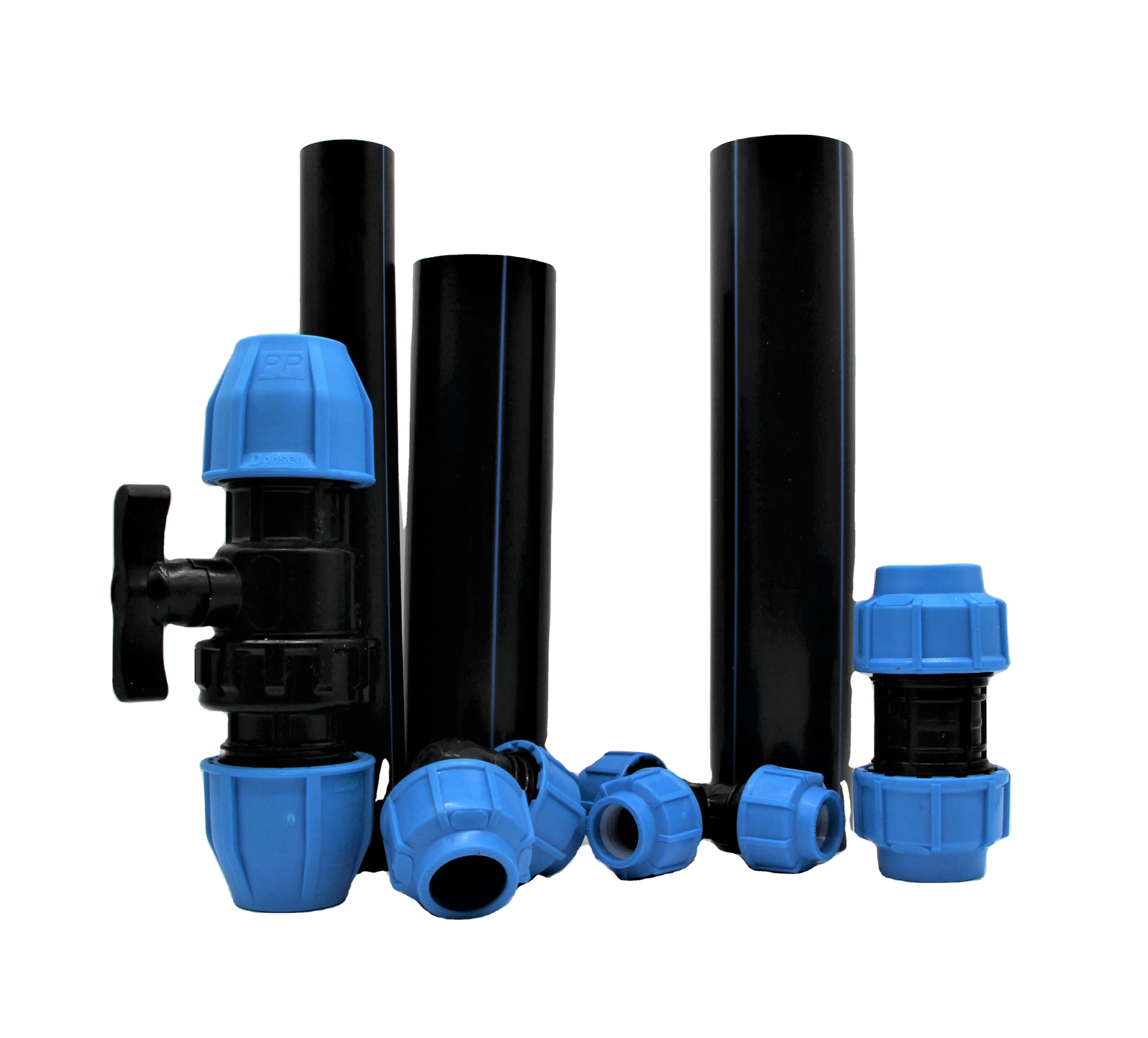 
China Factory HDPE pipe compression fittings Quick connect fittings 
