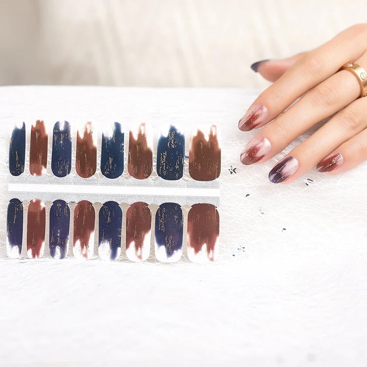 Nail polish strips manufacturer personalized fashion design DIY nail wraps