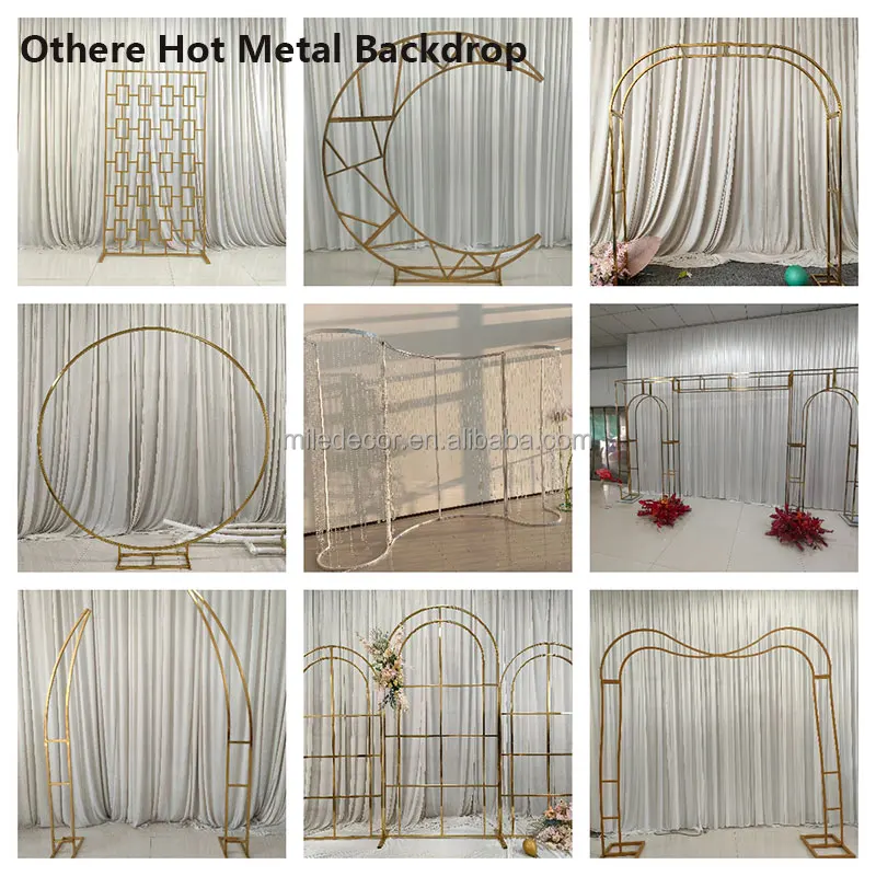 Iron Backdrop Floral Petal Boulevard Photography Background Wedding Photo Props For Wedding