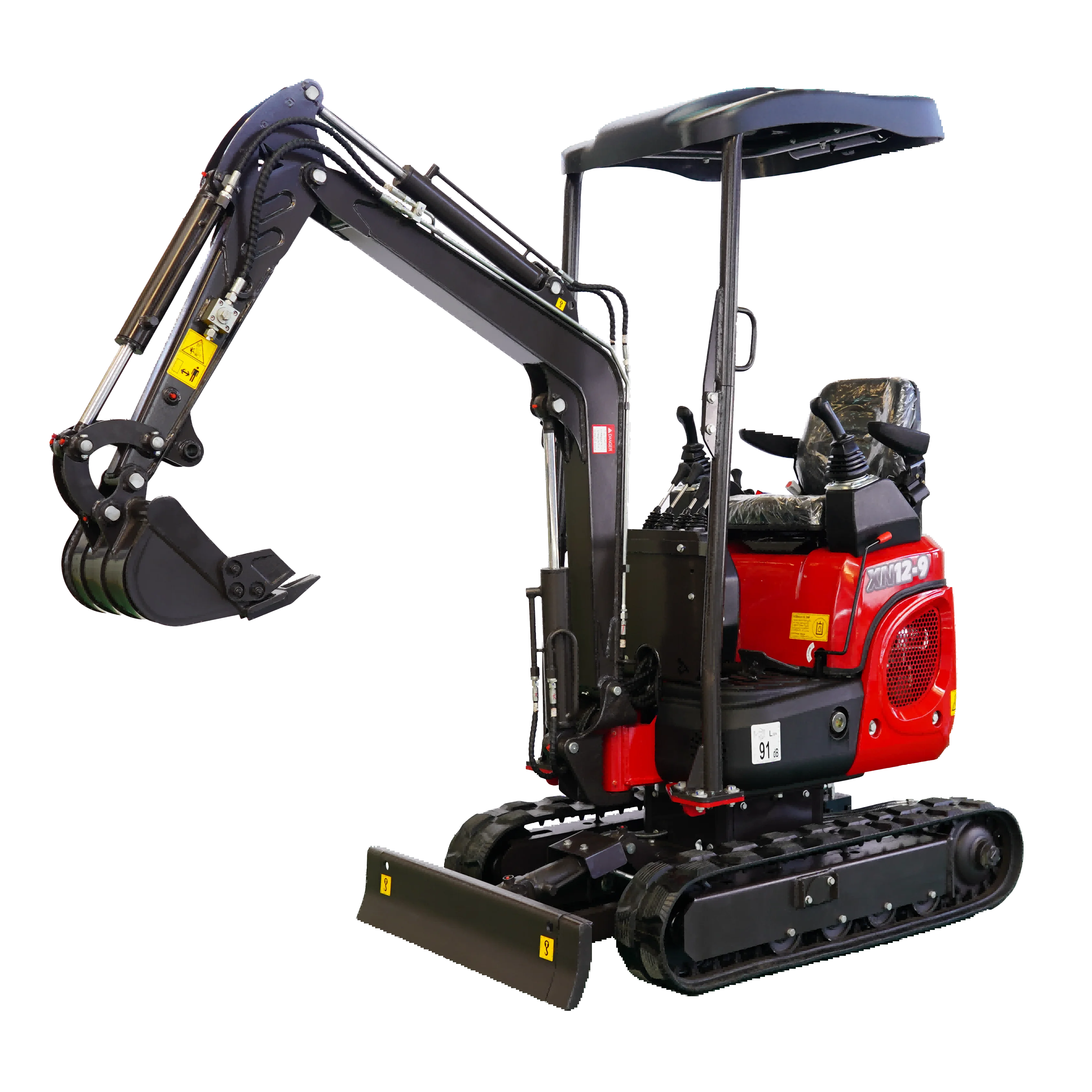 XN12-9 new cylinder 1 ton Rhinoceros pilot joystick on side Mini Crawler Track Excavator used