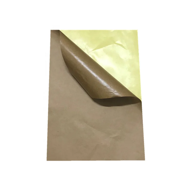 self adhesive kraft sticker paper