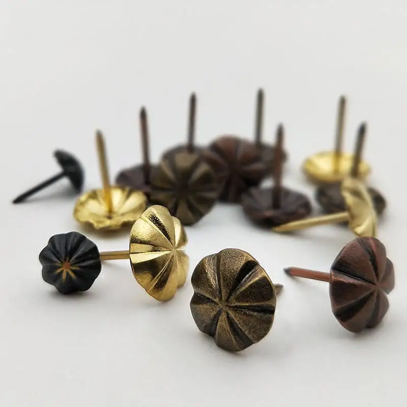 Furniture Accessories Antique Copper Upholstery Tacks Decorative Sofa Brass Dome Nails