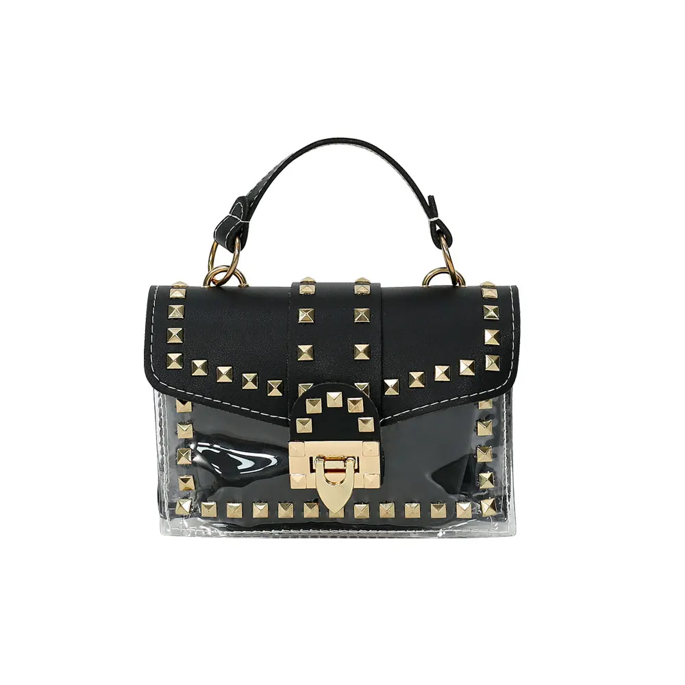 Spring Summer Fashion Transparent Shoulder Handbag PVC Clear Leather Jelly Bags Women Hand Bags Crossbody Bags Luxury Handbags