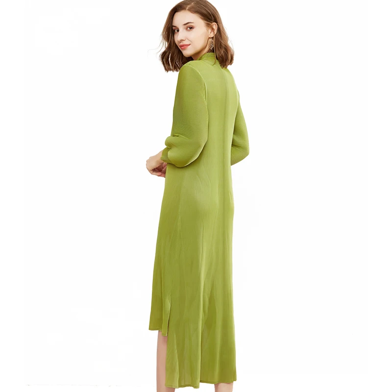 Lantern long-sleeved dress irregular skirt loose lady middle-length skirt woman