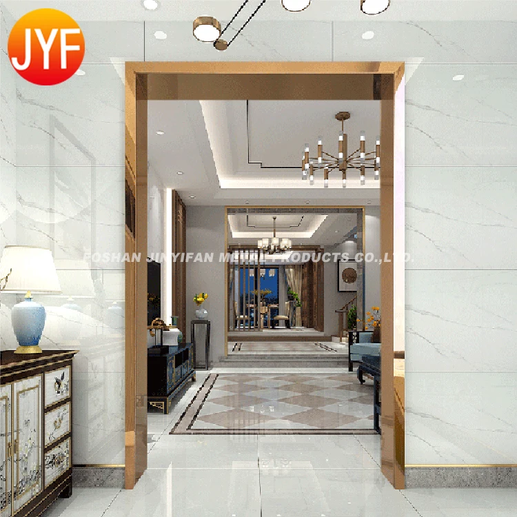 SS04096 Factory Wholesale Stainless Steel Door Frame Trim Stainless Steel Strips Trim Outside Corner