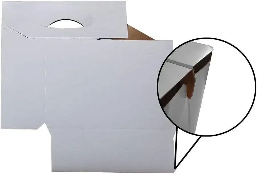 High Quality  Bottle  Holder Sturdy Folding 6 Pack Beer Bottle Carrier Takeaway Cardboard 6 Pack Wine Bottle Carrier