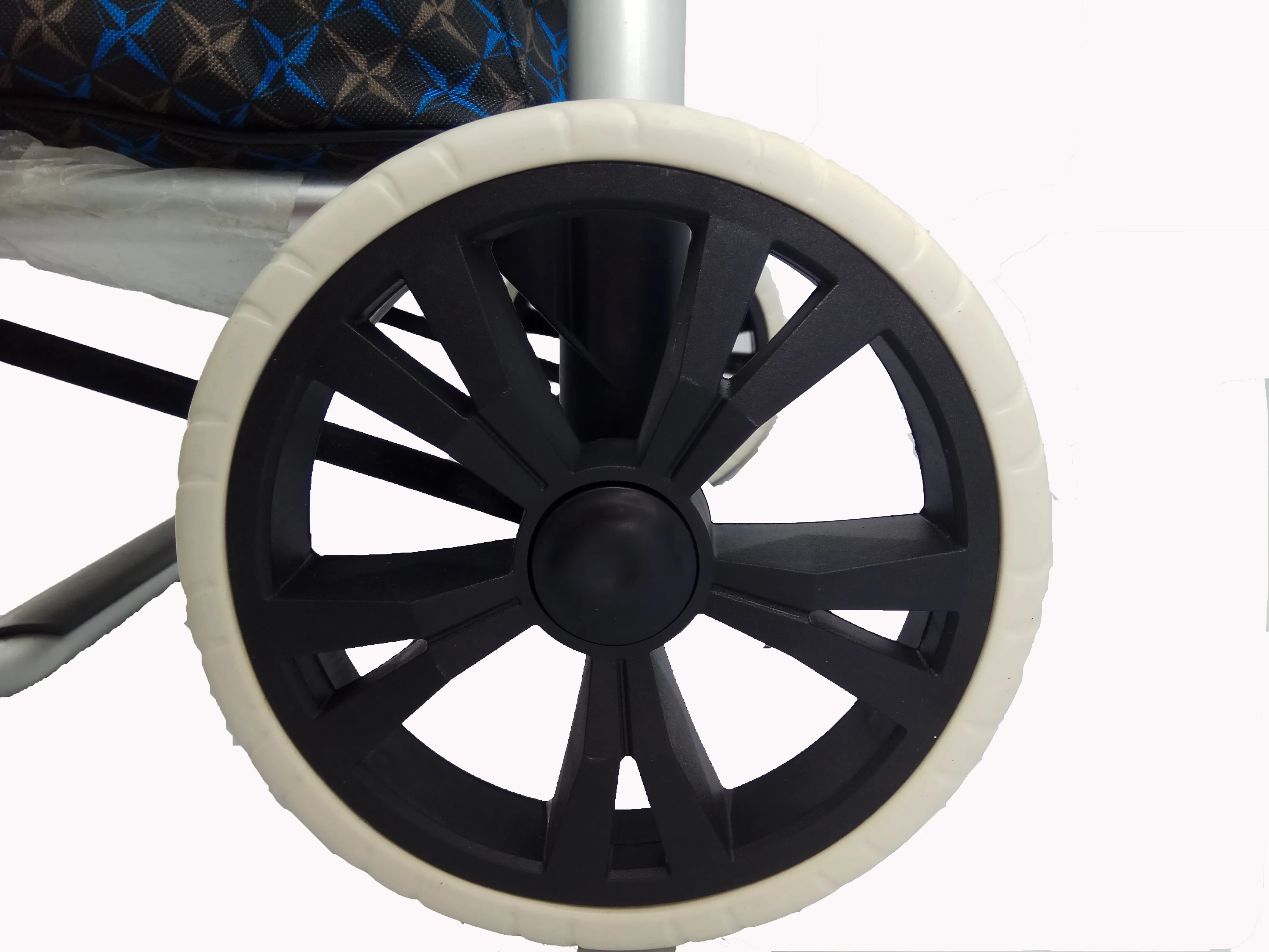 2024 New style portable trolley supermarket bag with wheels for shopping