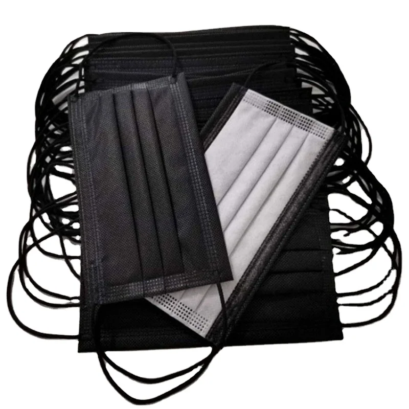 Black Disposable Maskss Face Black Disposable Facemask