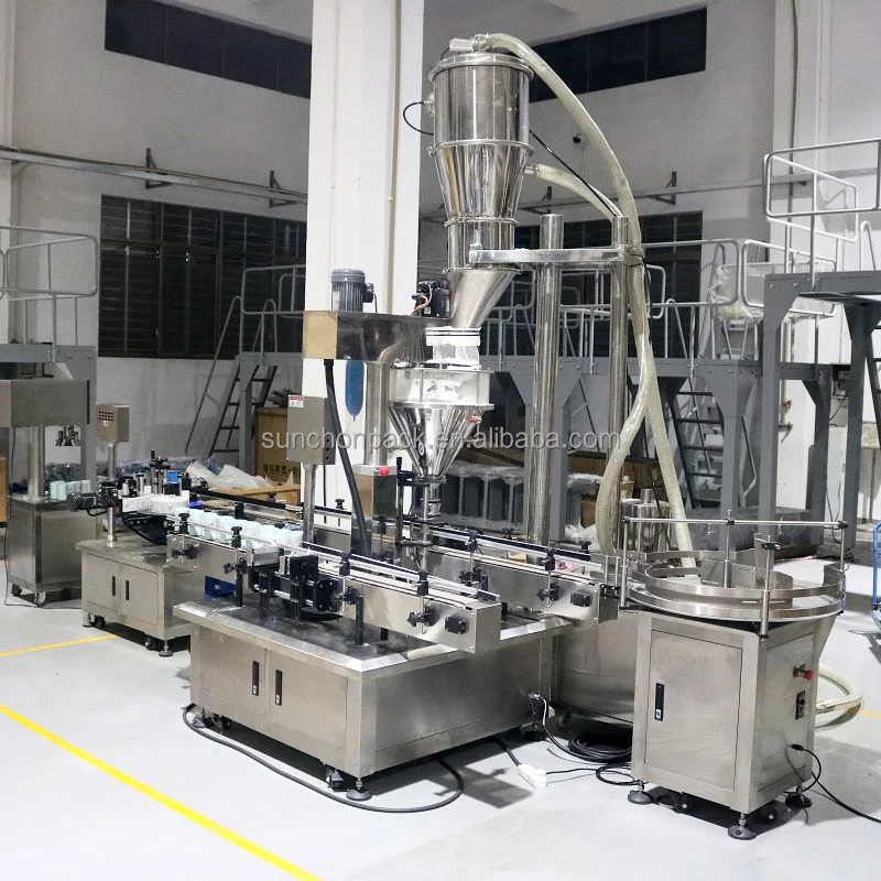 Vanilla Powder Glass Bottle Filling Machine Automatic Jar Packaging Filling And Capping Machine