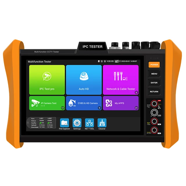 Newest 8 inch android system cvi tvi ahd sdi ip and analog six in one camera security tester H12-MOVTADHSEF