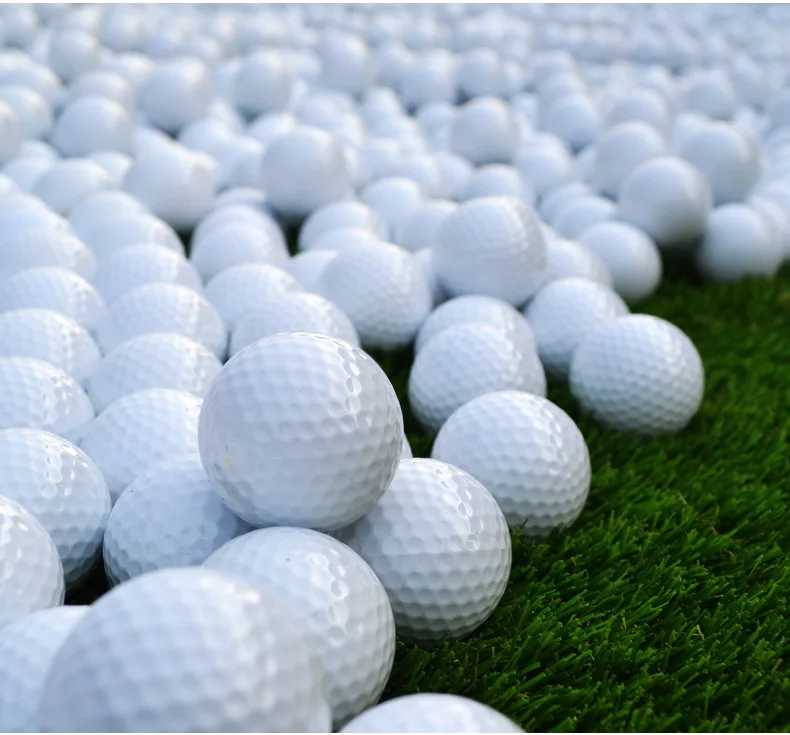 Wholesale Can Customize Logo High Quality Double Deck Blank Practice Golf Ball