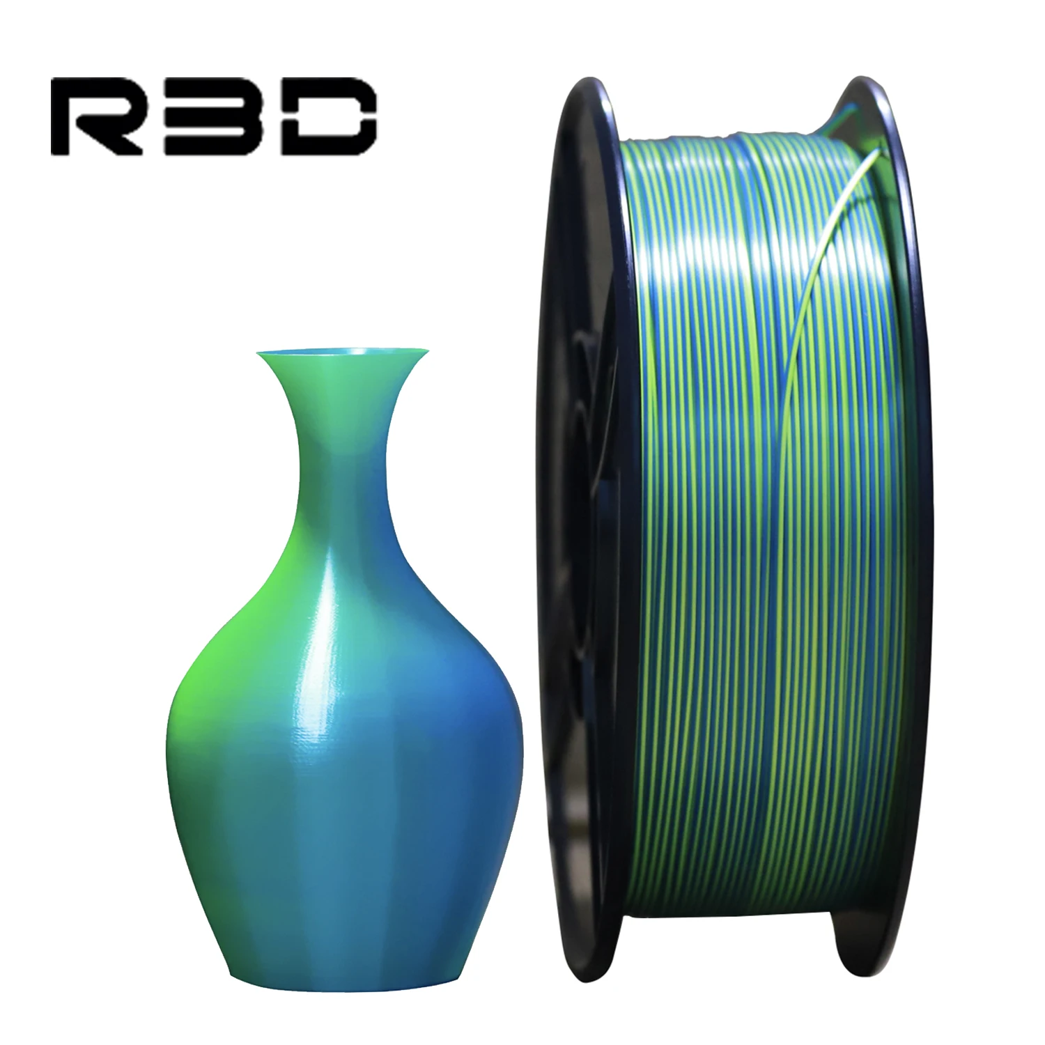 Wuhu R3D новейший двухцветный PLA-наполнитель двойного цвета для 3d печати 1 75 мм кг Magic