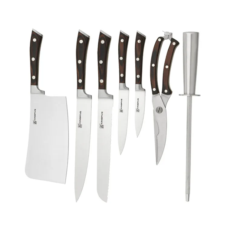 
8 pcs knife set with Knife Block 
