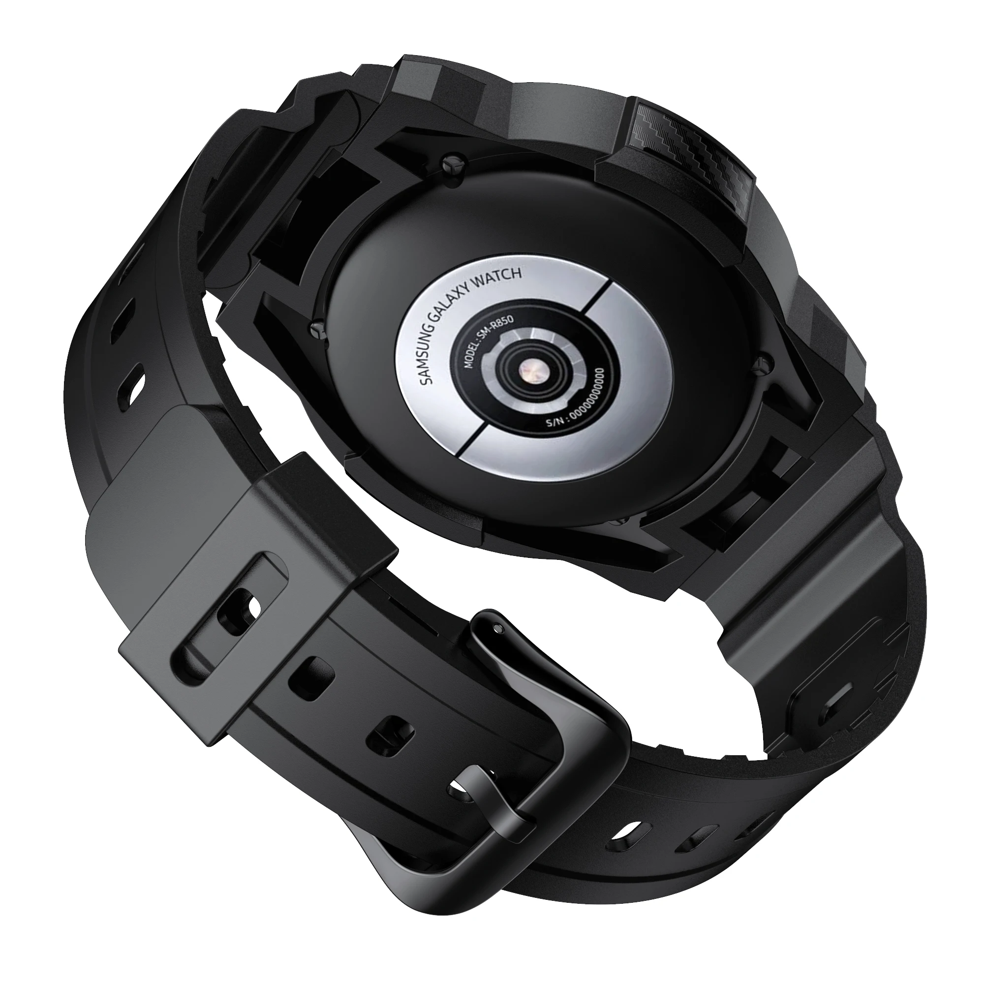 Silicone Case + Strap For Samsung Galaxy Watch 4 Bands Classic 46mm 42mm Sports Bracelet Integrated Band Cover