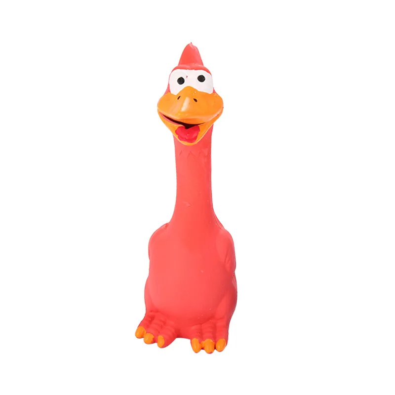 Dog toy stand squeal chicken strange squeal chicken latex sound toy pet supplies factory spot wholesale cross-border