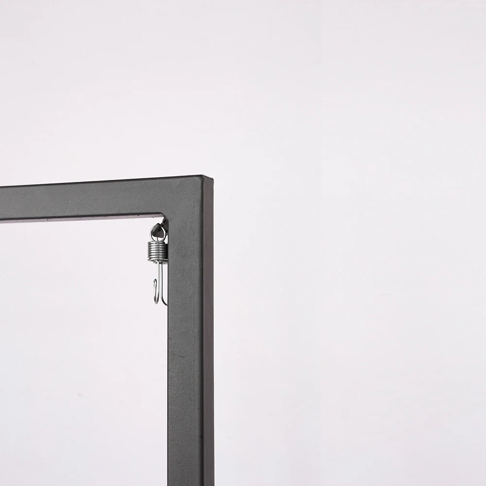 Best sale JC display double side iron poster stand advertising 48*143cm steel banner with hook