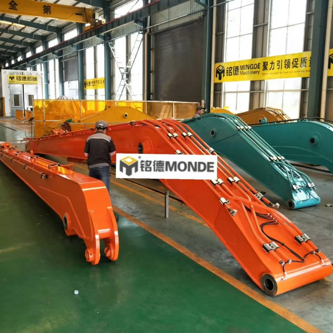 MONDE Excavator Long Reach Boom Arm Best-Selling China Manufacture Quality Excavator Extension Arm Long Reach Boom for Sale