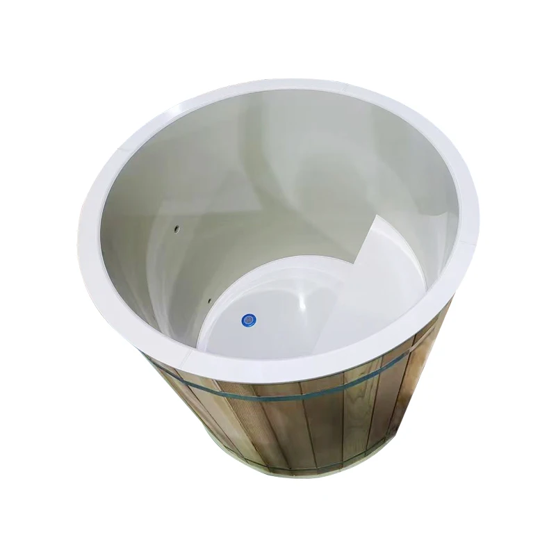 18 Years Chinese Factory Supply 1 Person Indoor Cold Plunge Stainless Resin Ice Bath with Chiller