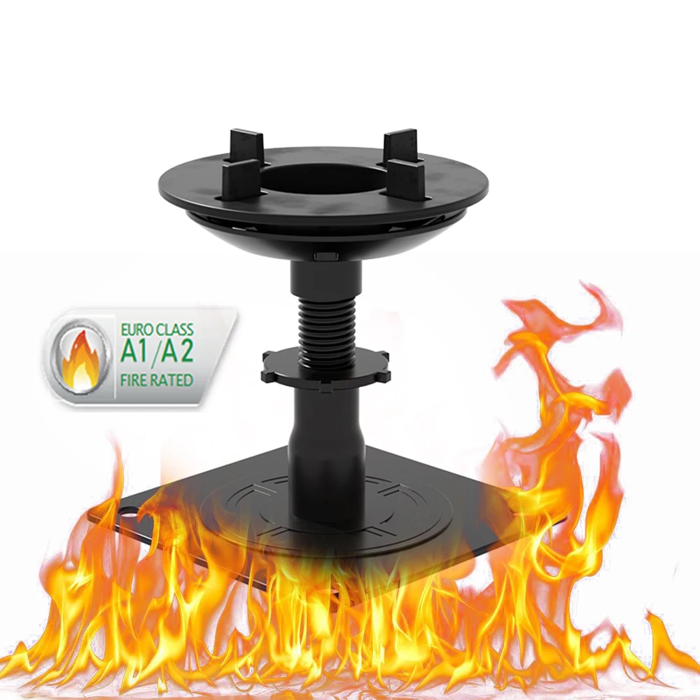 A1 Fire Rated Paving Non-Combustible Decking Adjustable Floor Tile Pedestal