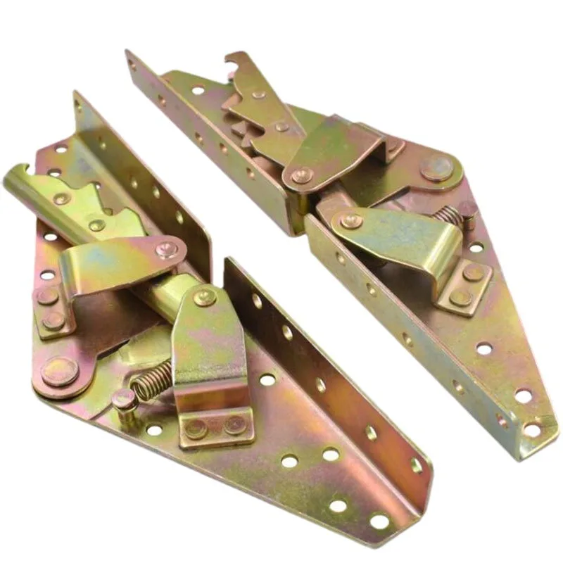 Furniture Accessories Adjustable Ratchet Folding Hinge Mechanism Lift Up Sofa Bed Hinges Mechanism